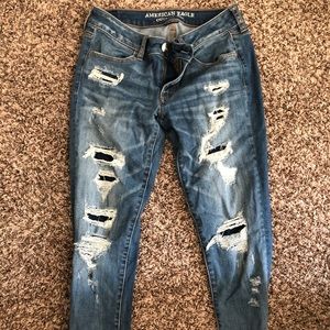 American Eagle Ripped Skinny Jean 8